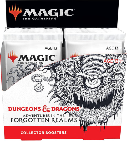 Magic: The Gathering Adventures in the Forgotten Realms Collector Booster Box | 12 Packs (180 Magic Cards)