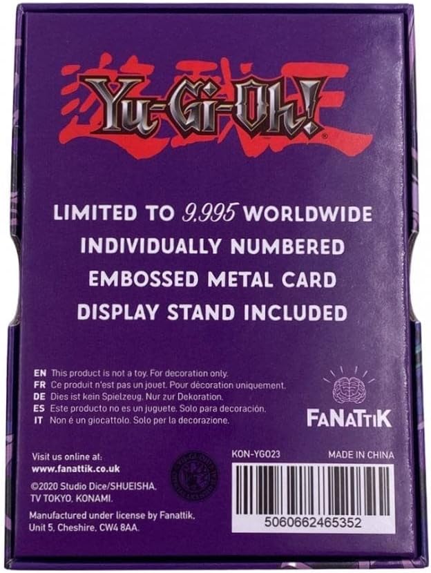 Yu-Gi-Oh! Limited Edition Metal God Card The Dark Magician
