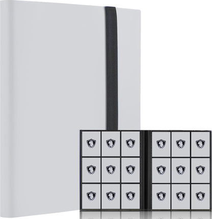 Trading Card Binder 9 Pocket, 360 Pockets Trading Card Holder Book, Premium PU Cover Zip Folder Binder, Side Loading Carrying Case Binder Album for TCG, MTG,Sports Cards, Game Cards (Orange-1)