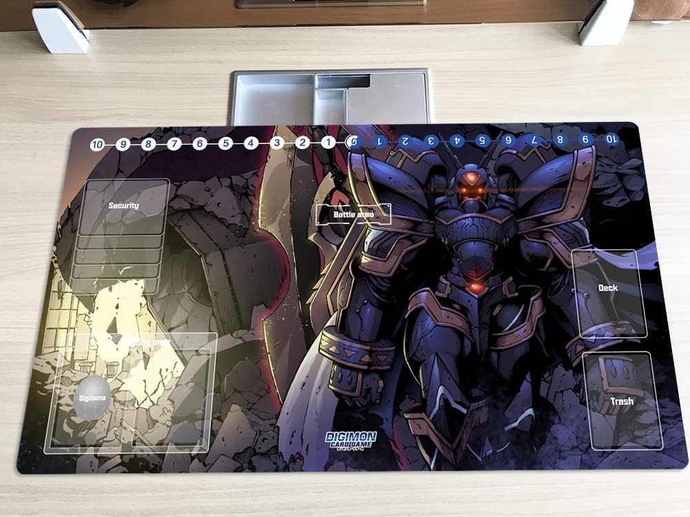 New DTCG Duel Playmat Digimon Ladydevimon Trading Card Game TCG CCG Mat Pad + Free Bag (ZD002-108-SM)