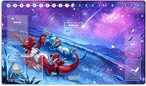 New DTCG Duel Playmat Digimon Lilithmon Trading Card Game TCG CCG Mat Pad + Free Bag (ZD002-267-SM)