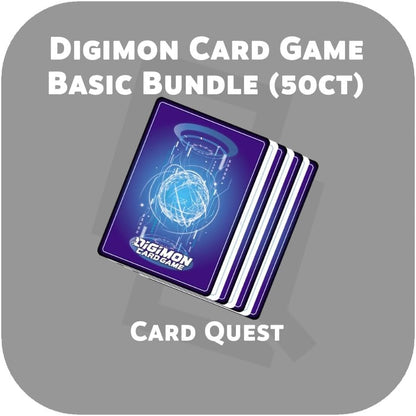Digimon Card Game TCG - Basic Bundle Lot Pack [50 Random Cards]