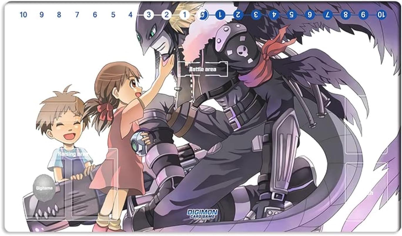 New DTCG Duel Playmat Digimon Lilithmon Trading Card Game TCG CCG Mat Pad + Free Bag (ZD002-267-SM)