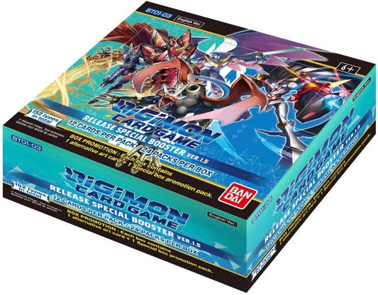 Bandai - Digimon English TCG V1.5 Core Booster Box - 24 Packs - Trading Card Game