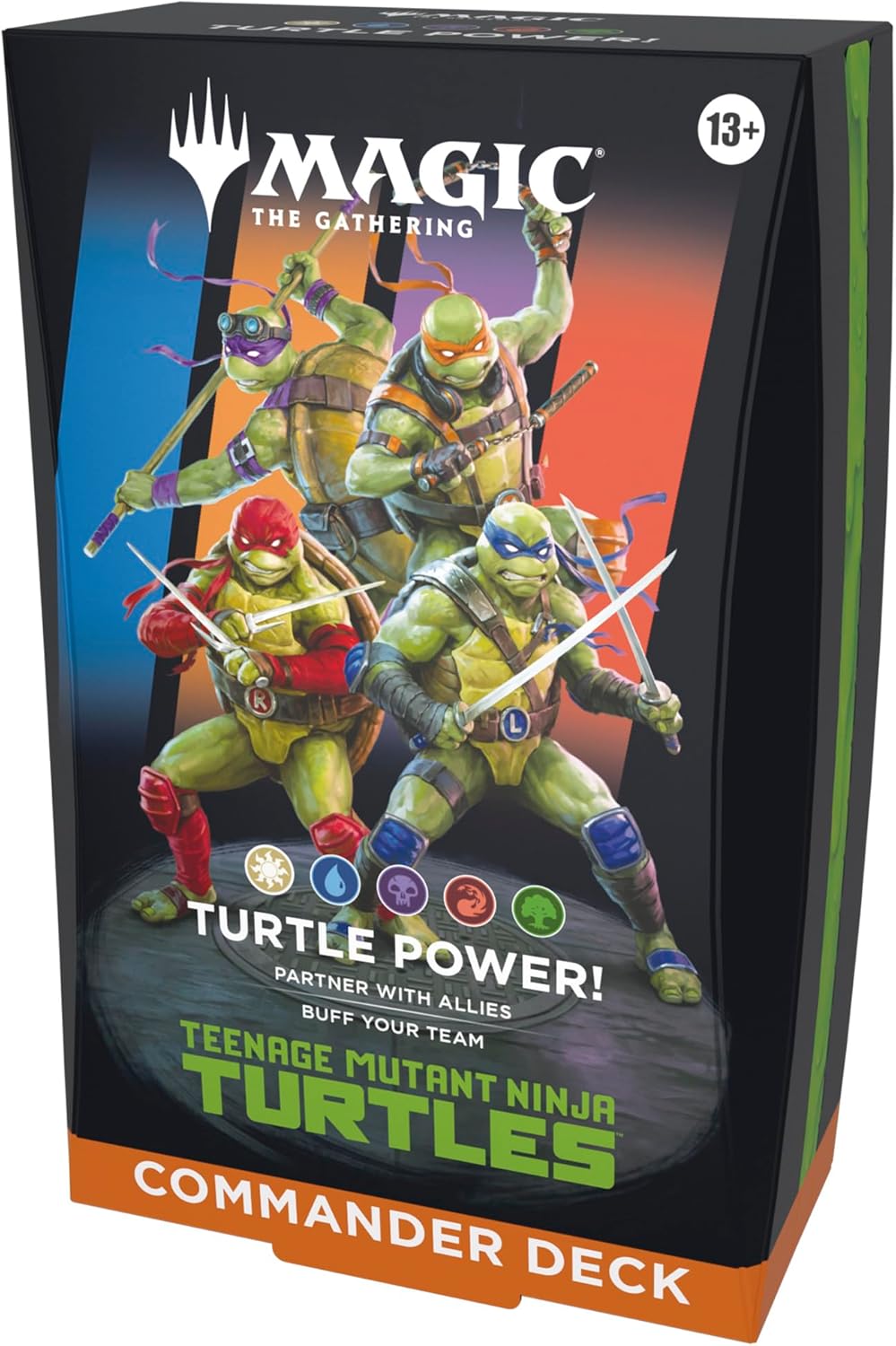 Magic: The Gathering | Teenage Mutant Ninja Turtles - Commander Deck - Turtle Power! | Collectible Trading Card Game