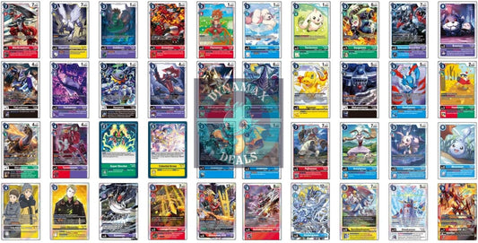 Digimon TCG - 50 Card Lot/Bundle, 9 Rare Cards and 1 Super Rare Guaranteed!