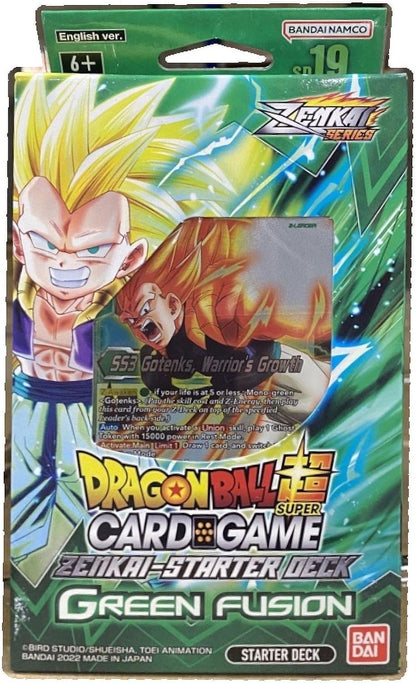 Dragon Ball Super TCG 19 SD19 Green Fusion Starter Deck