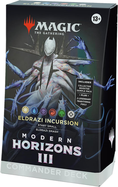 Magic: The Gathering Modern Horizons 3 Commander Deck – Eldrazi Incursion (100-Card Deck, 2-Card Collector Booster Sample Pack + Accessories)