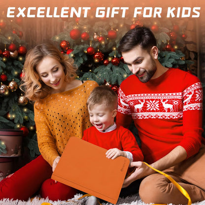 Trading Card Binder 9 Pocket, 360 Pockets Trading Card Holder Book, Premium PU Cover Zip Folder Binder, Side Loading Carrying Case Binder Album for TCG, MTG,Sports Cards, Game Cards (Orange-1)