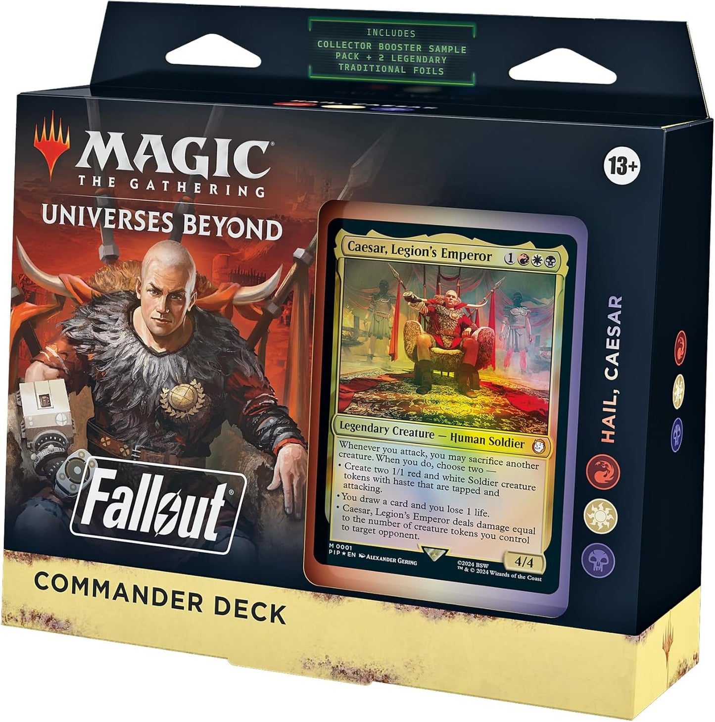 Magic: The Gathering Fallout Commander Deck – Mutant Menace (100-Card Deck, 2-Card Collector Booster Sample Pack + Accessories)