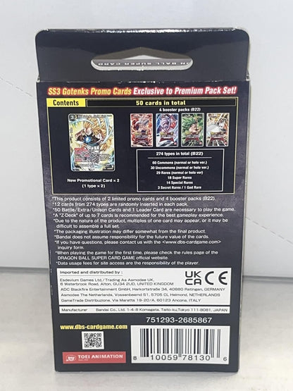 BANDAI NAMCO Entertainment Bandai | Dragon Ball Super CG: Premium Pack Zenkai Series Set 05 (PP13) | Trading Card Game | Ages 6+ | 2 Players | 20-30 Minutes Playing Time